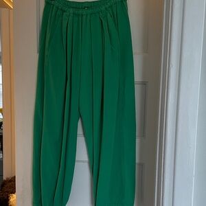 Free People balloon parachute pant green XS